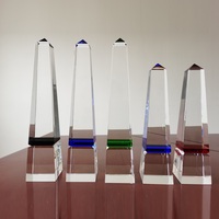 Venta directa de fábrica, nuevo diseño, trofeo de torre de cristal, trofeo de cristal avanzado