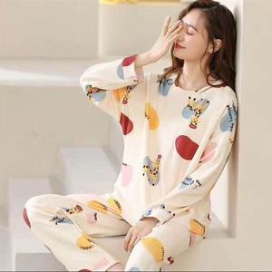 女式三件套短袖睡衣套装 女士柔软睡衣 - Product Image 3