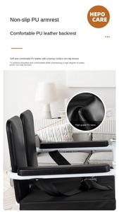 MSMT sollevatore paziente idraulico sedia a rotelle ospedale-grado Commode body sedia da doccia con bagno comodino casa comodino - Product Image 3