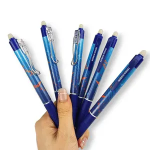 2023 hotsale cheap price 0.5mm plastic smooth writing erasable ball pen ballpoint pen with custom logo