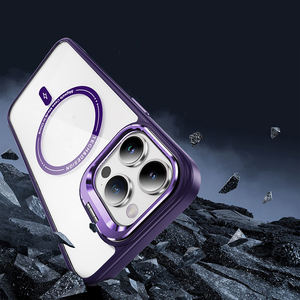 Offre Spéciale nouveau support d'objectif en métal couverture arrière transparente coque Anti-choc coque de téléphone avec <span class=keywords><strong>Film</strong></span> de Protection d'objectif pour Iphone 15 Pro 14 13 12 - Product Image 3