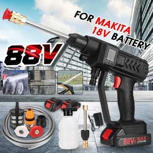 NUEVA Hidrolavadora Inalámbrica de Alta Presión de 88V y 1500W, Pistola de Lavado de Autos Recargable, Pistola de Agua Eléctrica, Máquina de Espuma para Batería Makita de 18V - Product Image 1