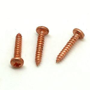 Maßgefertigte Stahl-Kupfer-Knopfkopf-Eisholzschraube - Product Image 1