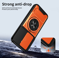 Coques de téléphone portable de style fenêtre pour Honor X7e Plus avec protection d'appareil photo, béquille et protection antichoc pour la coque arrière