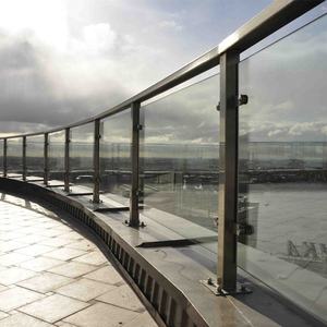 Balaustra in vetro, ringhiera in vetro senza cornice, ringhiera in vetro per balcone - Product Image 3