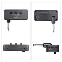 Flatsons F1R Headphone Mini penguat Amp gitar dengan 3.5mm colokan Headphone AUX Input Plug-and-Play