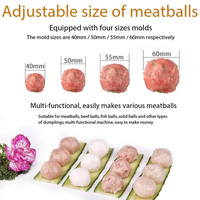 Machine de fabrication de boulettes de viande entièrement automatique 2026 pour boulettes de poulet, de poisson et de bœuf, en acier inoxydable 304
