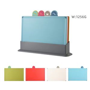 Ensemble de planche à dé<span class=keywords><strong>couper</strong></span> en PE de qualité alimentaire avec logo personnalisé planche à pédoncule de blé en plastique pour hacher la viande accessoire d'ustensiles de cuisine emballé - Product Image 6