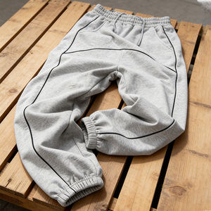 Muestra gratuita: Pantalones de chándal holgados de algodón con lavado ácido, talla grande, personalizados, para hombre - Product Image 2