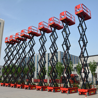 Plateforme élévatrice à ciseaux électrique autopropulsée à structure en acier durable