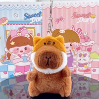 Grossistes Mignon Capybara Animal Jouets en peluche Porte-clés en peluche et peluches de poupée Porte-clés Capibara Capybara Porte-clés