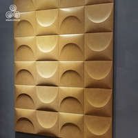 MUMU 3D Design Unique Texture décoration intérieure chambre hôtel décoration en cuir panneau de parement mural