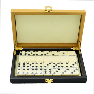 28-mảnh đôi sáu Domino đặt trong nhà bảng trò chơi bao bì bằng gỗ cờ vua đồ chơi pfor trẻ em và người lớn - Product Image 3