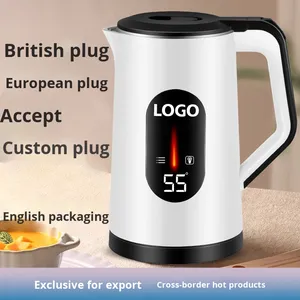 EU/UK <strong>Plug</strong> Optional Electric <strong>Kettle</strong> 304 Stainless Steel Automatic Shut-Off 3L Water Boiler Double Layer Insulation High Power - Product Image 3