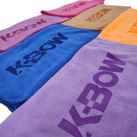 Serviettes de sport en microfibre brodées en gros, avec logo personnalisé, écologiques, antimicrobiennes, séchage rapide, absorbantes, pour le visage et les mains