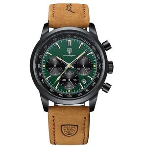 Montre-bracelet pour homme Poedagar 921, luxe, mode, sport, chronographe, bracelet en cuir, étanche, lumineuse, pour homme, Uhr - Product Image 4