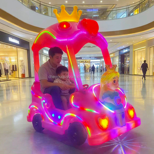 Auto Elettrica per Bambini con Luci LED, Attrezzatura per Divertimento Genitore-Figlio per Centri Commerciali, Auto Galleggiante a Forma di Corona, Amore e Principessa - Product Image 4