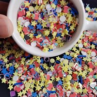Paillettes d'argile étoilées 500g pour slime, remplissages de coupes de boules de neige, accessoires de bricolage