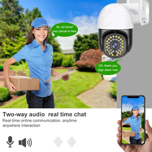 กล้องวงจรปิดไร้สายระบบรักษาความปลอดภัยด้วยระบบกล้องวงจรปิด CCTV ระบบรักษาความปลอดภัยด้วยพีทีแซดที่มองเห็นในเวลากลางคืนมีเซ็นเซอร์ส่งสัญญาณเสียงสองทางแบบให้5MP 3MP 8MP - Product Image 4