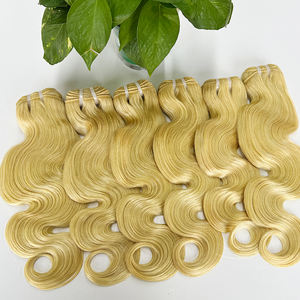 Extensions de cheveux humains ondulés Premium 613 pour la coloration, le coiffage et les commandes personnalisées - Product Image 2