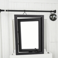 Ventana Abatible de Aluminio con Manivela, Doble Acristalamiento Templado, Insonorizada, Diseño Moderno Personalizado para Baño y Hotel