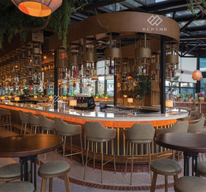 Kfc cà phê cửa hàng thương mại Cafe Đá nhân tạo âm nhạc quầy <span class=keywords><strong>bar</strong></span> - Product Image 3