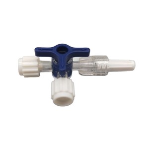 Medgreen Plastic Three Way Valve Mg20260127 Pc <b>Material</b> Blue <b>Red</b> White For Laboratory Use - Product Image 4