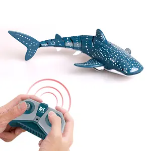Komik RC köpekbalığı oyuncak uzaktan kumanda hayvanlar robotlar küvet havuzu elektrikli oyuncaklar için çocuk Boys çocuk serin şeyler köpekbalıkları denizaltı