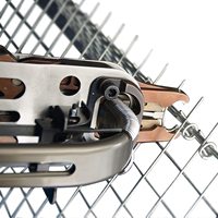Agrafes de fixation en C et en anneau de type Hog Ring en acier galvanisé zinc-aluminium haute résistance C45 C50 pour paniers GABION et cages à roches en treillis