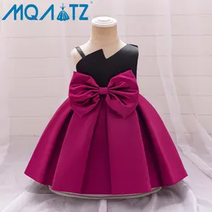 MQATZ Baby Girls Purple Elegant Party Dress For Kids Birthday Frocks Children Designer Clothes