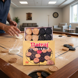 Pièces de jeu de Carrom en bois pour hommes, emballage personnalisé pour sports d'intérieur, jetons en bois imprimés sur mesure - Product Image 1