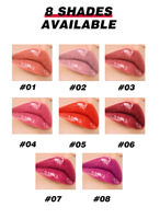 HANDAIYAN Rouge à lèvres soyeux et brillant au miel, longue tenue, hydratant, tube blanc givré, baume à lèvres hydratant OEM ODM