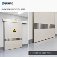 Pintu Baja Anti Radiasi Modern Dushi, Fiberglass, untuk Ruang Rontgen Rumah Sakit, Laboratorium, Tahan Air, Antibakteri, Tahan Api, Custom