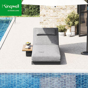 تصميم مخصص متنقل كراسي الاستلقاء على الشمس قابلة للطي ألومنيوم معدن حمام سباحة للفندق غرفة المعيشة فيلا حمام سباحة للحدائق - Product Image 2