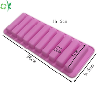 OKSILICONE Moule à chocolat en silicone de qualité alimentaire de forme rectangulaire Moule à beurre pour bonbons Moule à barre de chocolat pliable