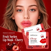 6 Varian Masker Bibir Pelembap Buah, Melembutkan Bibir, Mengurangi Garis Bibir, Masker Perawatan Bibir Bernutrisi, Grosir