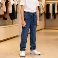 Collection de jeans Gallant pour enfants, coupe slim, pantalons longs décontractés, jeans simples lavés pour garçons et bébés, tendance, vente en gros, 5-10 ans