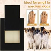 Planche à gratter les ongles en bois pour chien avec tiroir à friandises, lime à ongles pour animaux de compagnie avec papier abrasif remplaçable, tapis à gratter pour le soin des ongles des chiens et des chats