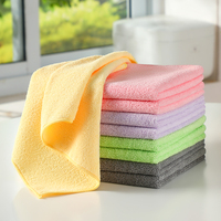Chiffon carré en microfibre 230 g/m² réutilisable, léger, doux, absorbant, sans peluches, sans bords, séchage rapide, pour le detailing automobile et le lavage de voiture