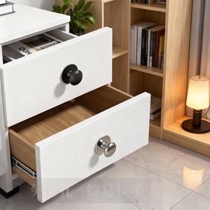 Stainless Steel Cabinet Drawer Handles Round No <b>Drilling</b> Required Minimalist Design For Drawer - Product Image 1