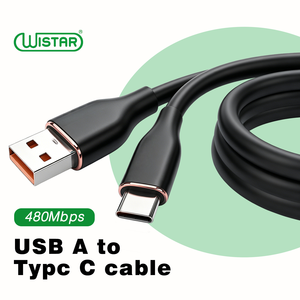 Cable de Datos USB C de Carga Rápida WISTAR OEM 1M, Cable de Datos USB de Silicona para Teléfono Móvil 3A - Product Image 1