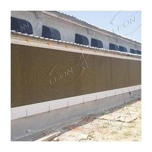 Almohadilla de enfriamiento por evaporación de bajo precio con marco de PVC para granja avícola e invernadero - Product Image 1