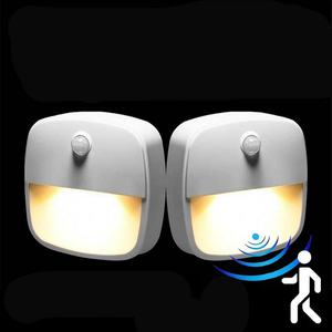 Luz Nocturna LED con Sensor de Movimiento para Interiores, Luz Nocturna Adhesiva, Funciona con Batería, para Pasillo, Escalera, Baño, Armario, Dormitorio - Product Image 1