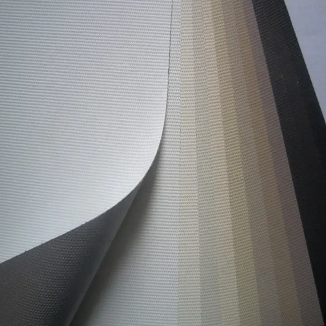 % 100% polyester termal kaplı stor perde kumaşı dikey panjur kumaş