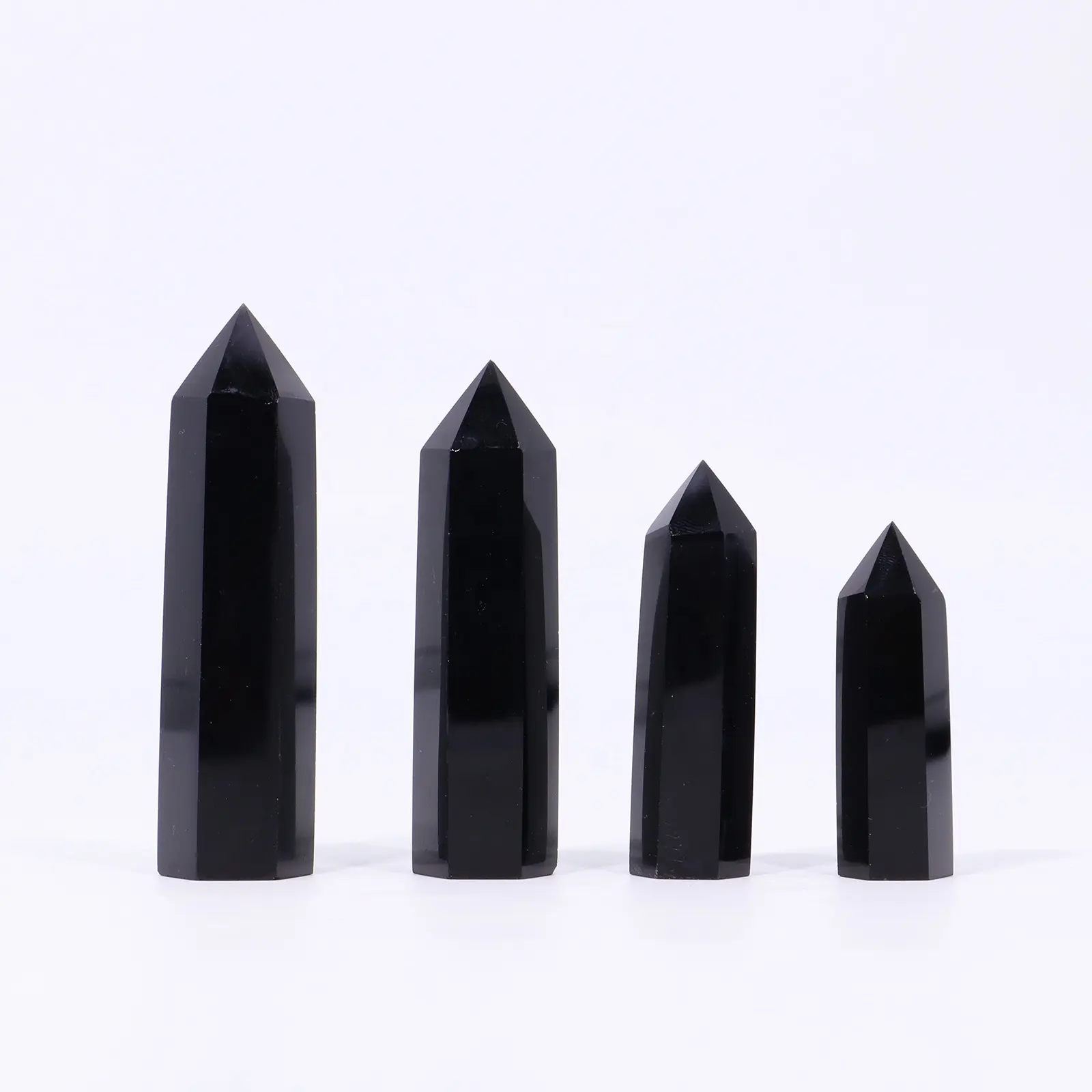 1pc natürlicher Obsidian Obelisk Drachen kristall Heils tein Natur quarz Wohnkultur Reiki Polierte Spitze Stein dekoration Handwerk