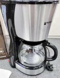 <span class=keywords><strong>Cafetière</strong></span> électrique de haute qualité 1,5 L, 1200 W, corps en acier inoxydable, système anti-goutte, <span class=keywords><strong>filtre</strong></span> réutilisable, carafe en verre, appareil de cuisine - Product Image 1