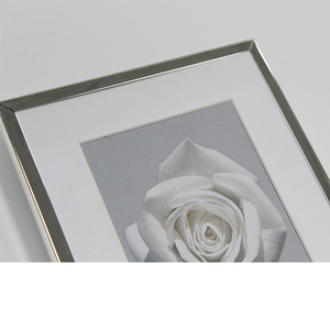 Hàng Mới Về 2020 Ảnh Khung Ảnh Kim Loại Với Thảm Màu Ngà Cho Ảnh 6X7 & Kính Thật - Product Image 4