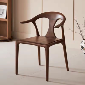 Sedia da Pranzo in Legno di Noce Stile Creativo, Sedia <span class=keywords><strong>a</strong></span> Becco d'Anatra, Sedia di Alta Gamma per Hotel, Sedia Personalizzata per Sala da Pranzo e Palestra in Vendita KC126 - Product Image 2