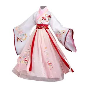 Vêtements traditionnels chinois d'été pour enfants, costume Tang, robe Hanfu pour petite fille, vente en gros, 2022 - Product Image 3