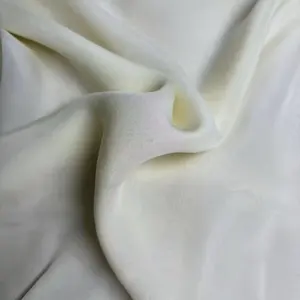 10mm to 40 mm Undyed Nature Color 100 Pure Silk Satin custom printed pure Fabrics Crepe de Chine Fabric Pure Silk Fabric